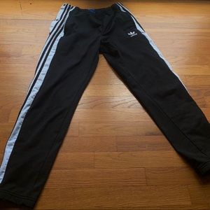 Men’s Adidas Wide Leg Button Up Track Pants